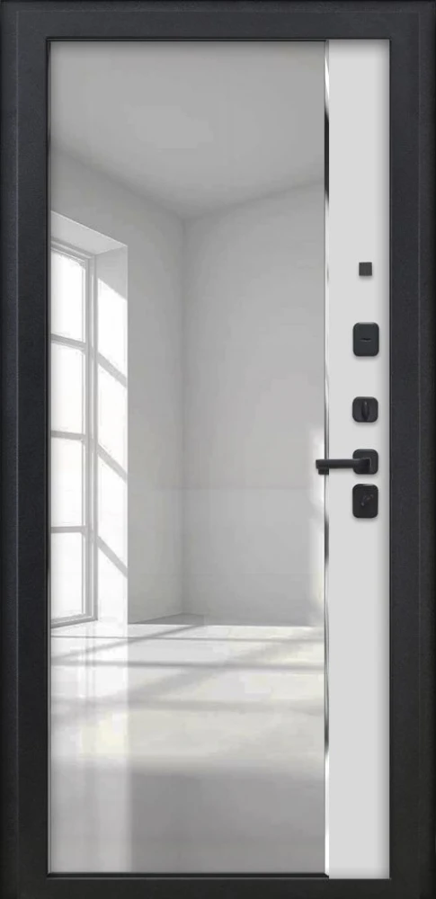 Входная дверь ДвериПРО Д-68 ФЛЗ-618 Белый матовый DPRO227961 внутренняя сторона