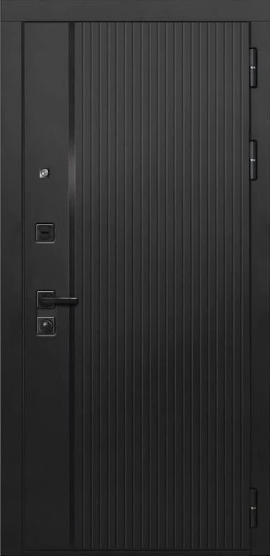 Входная дверь ДвериПРО Л-45 Гладкая Белый матовый DPRO226156 внешняя сторона